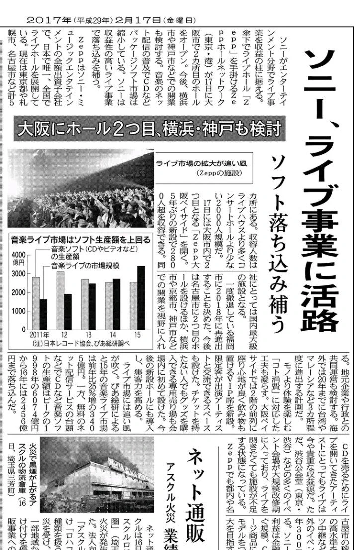 ライブホールの『Zeep』が増えれば、日本のライブ事情が変わるかもwww