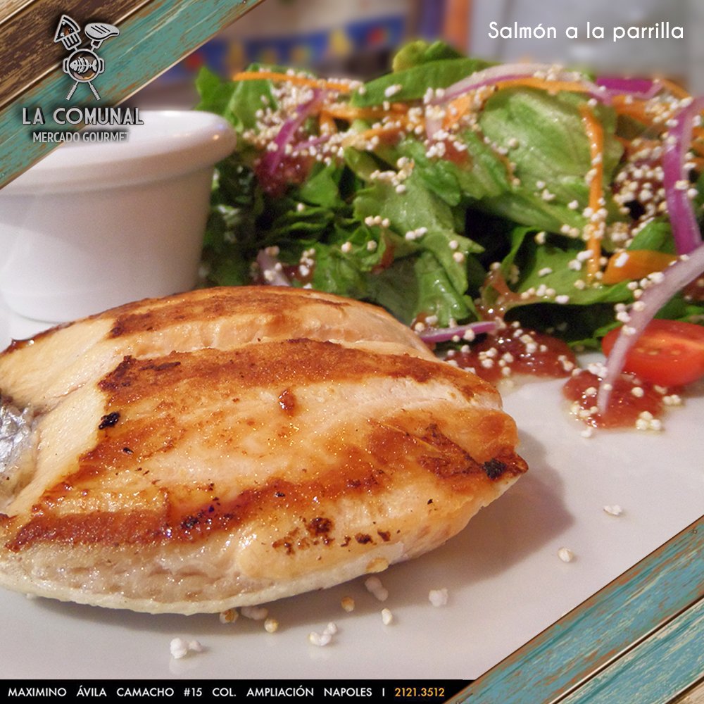 LaComunalMX's tweet photo. Salmón a la Parrilla.
La mejor elección para hoy Jueves.
¡Te esperamos! https://t.co/Wl0YI7G1XE