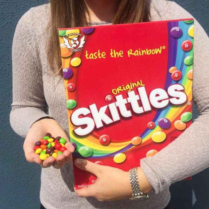 it sugar on twitter can we all agree that our giant skittles box