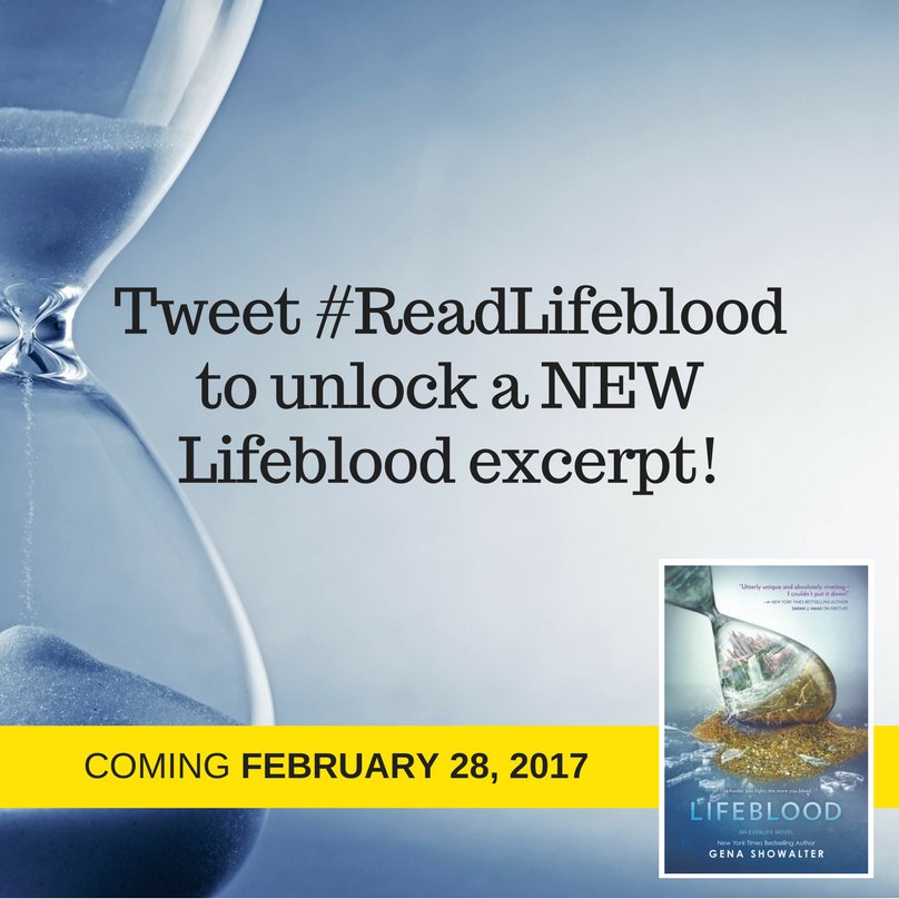 KnightAgency's tweet photo. READ IT FIRST! Tweet #ReadLifeblood now to unlock a NEW excerpt from @genashowalter’s #LIFEBLOOD! Keep tweeting to get all 17 parts! https://t.co/9k84az0XoL