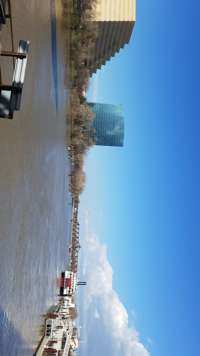 We really are the river city lately... unexpected sunshine downtown today!