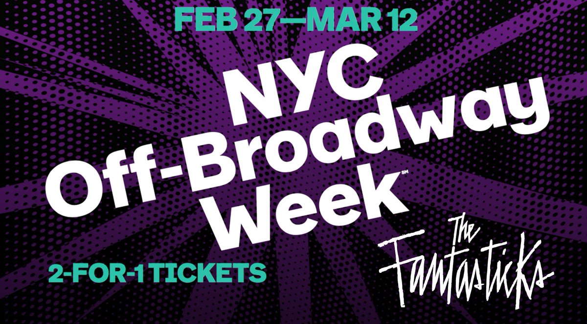 Experience #NYC #offbroadwayweek ! 
Get 2-for-1 tickets with code OBWW2017 (Feb 27 - Mar 12) @nycgo 
TIX: nycgo.com/events/the-fan…