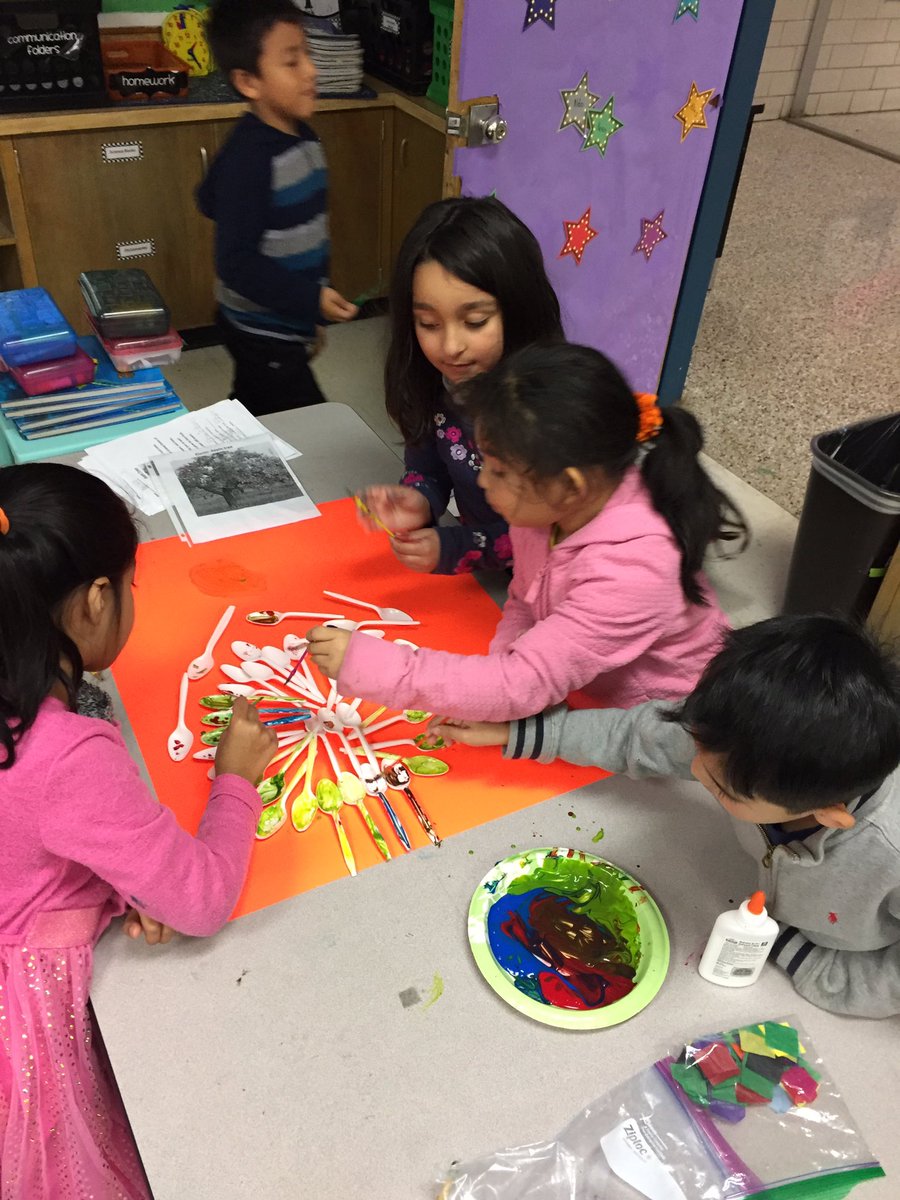 Pressler1st's tweet photo. Upcycling old spoons into plants (Bamboo, Aloe Vera, Apple Tree, &amp; Sunflower) #ProjectBasedLearning https://t.co/eDllgmLlHd