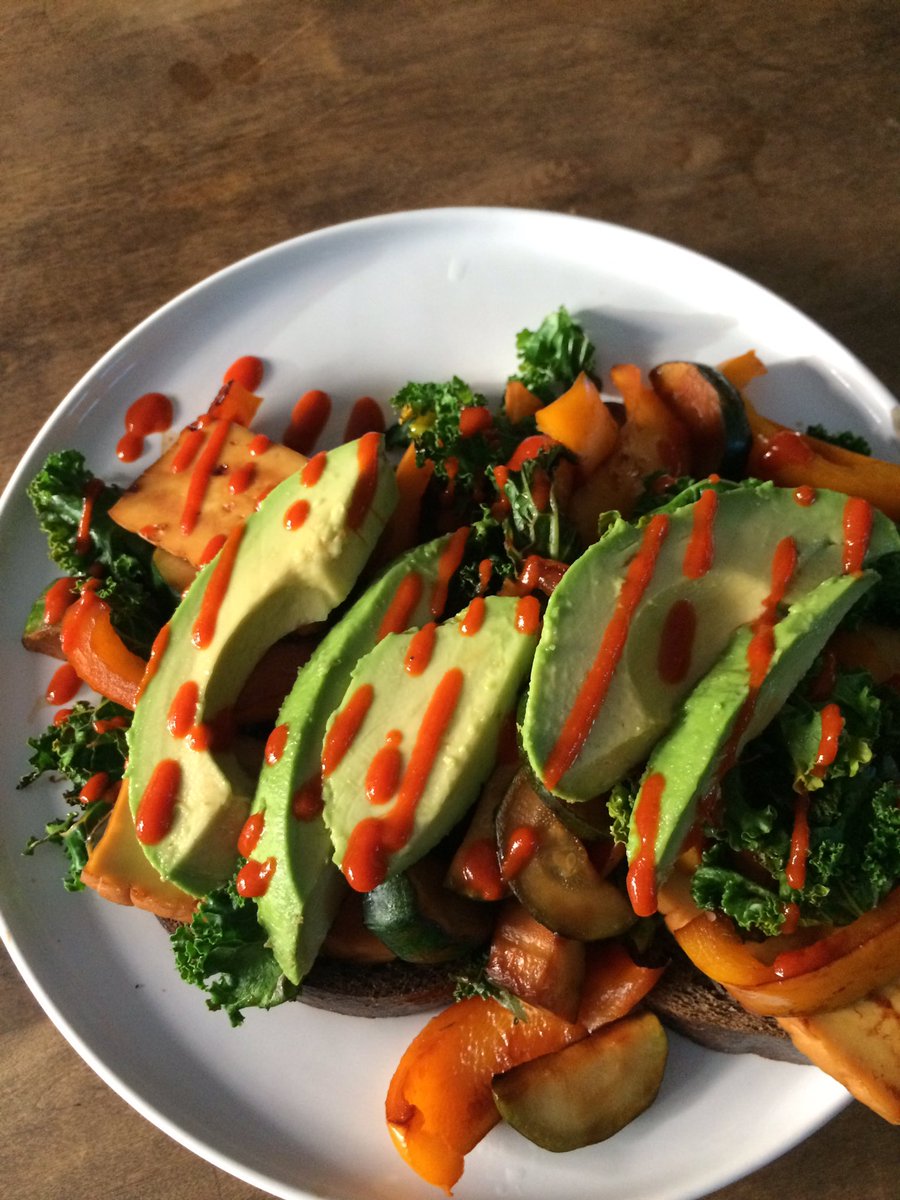 Kind Coconut Blog (@kindcoconutblog) on Twitter photo <a href="/PortofinoBakery/">Portofino Bakery</a> european dark rye toast piled high w sautéed veg, smoked tofu + chunky avo for a hearty #vegan brekkie <a href="/PortofinoBakery/">Portofino Bakery</a> european dark rye toast piled high w sautéed veg, smoked tofu + chunky avo for a hearty #vegan brekkie