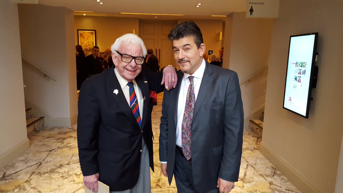 JohnAltman4Real's tweet photo. A couple of photos from the recent @thehfoundation event.
Barry Cryer OBE @vickimichelle @RoseMarieSinger https://t.co/i9PcmhDhib