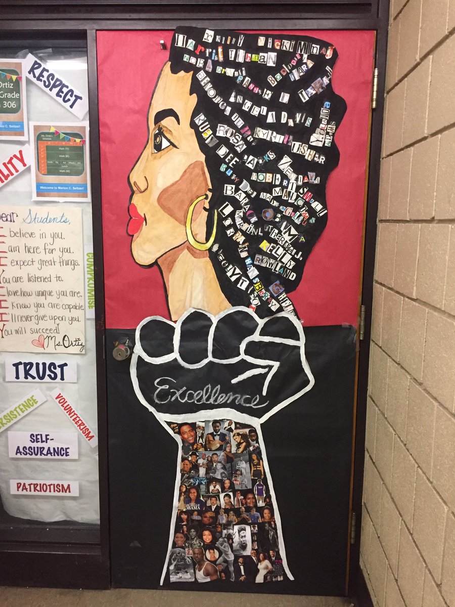 Black history month door decorations