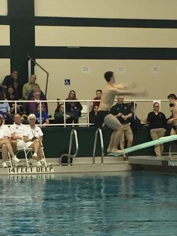 GJSDAquatics's tweet photo. Mike and Charlie Brown at the Section 2 Division 2 Diving Championships going on now at Shen! https://t.co/6SlfBpBKHN