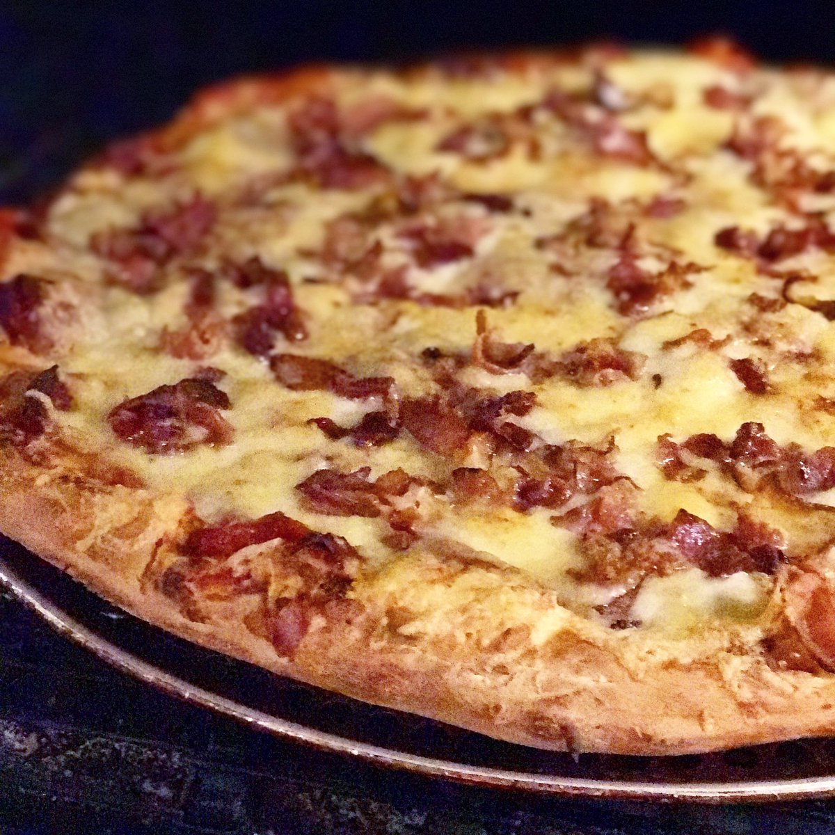 À la sortie du four, pizza 🍕pepp &amp; bacon #bonchoix #jeudisoir