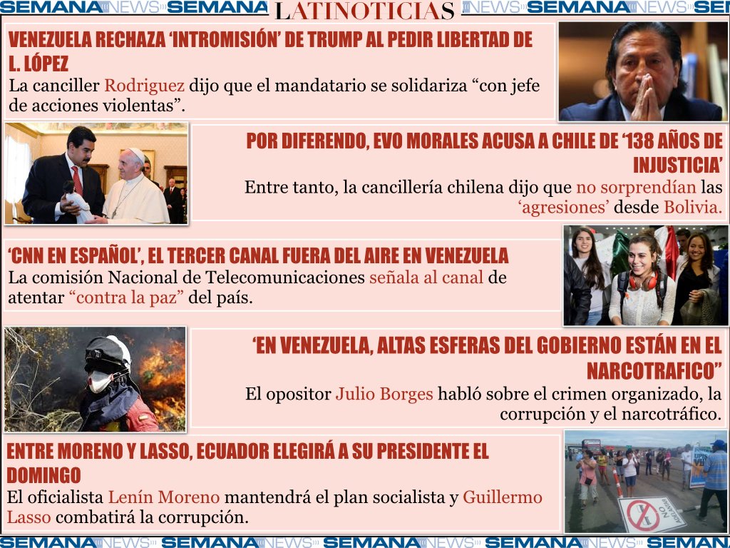 <<<<LATINOTICIAS>>>>
----NOTICIA LATINA----
ACÁ EN SemanaNews &amp; <a href="/semanahouston/">SemanaNews</a>