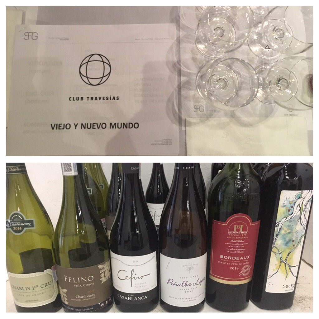 <a href="/ClubTravesias/">Club Travesías</a> nos recibe en  a  <a href="/el_mayer/">El_Mayer</a> para una cata de viejo y nuevo mundo con vinos de @LaEuropeaMexico