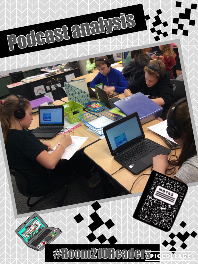 Room210Readers's tweet photo. Analyzing podcasts&building prior knowledge 4 "Animal Intelligence" unit&argument texts! #RealWorldReading @TeamNSIS https://t.co/7fWCK7lZNE