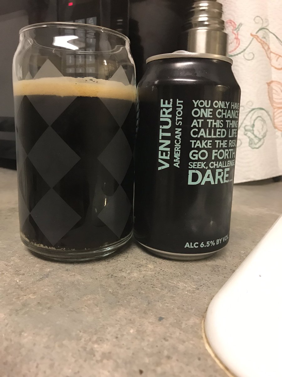 aCantow's tweet photo. Sitting here enjoying the #venture American #stout ...well done @UnknownBrewing #cltbeer #drinklocal #livewithoutboundries https://t.co/6bV8VMD8iq