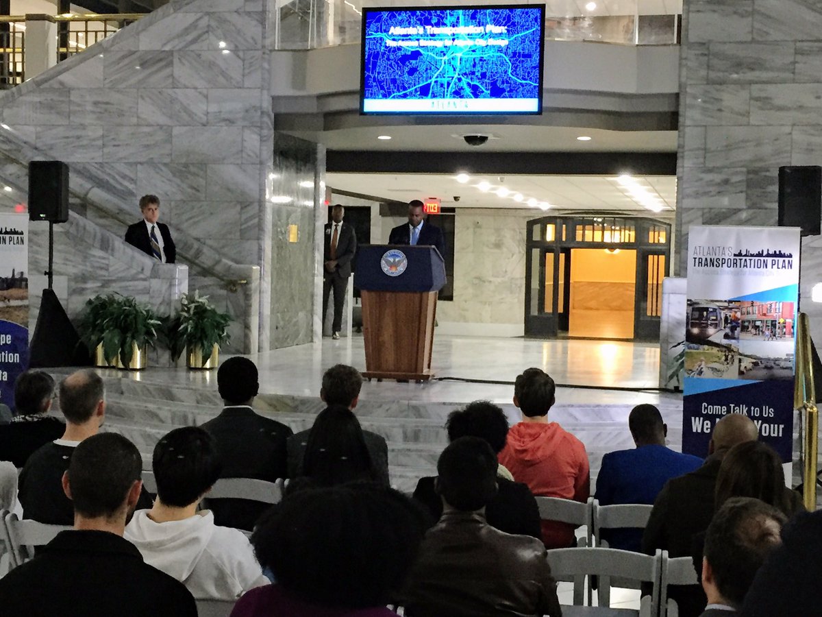 ATLResilience's tweet photo. "The best #cities in the world are the ones that plan for #everyone" @KasimReed @ATLCityStudio @TimKeaneATL @ATLResilience #ATL #transit https://t.co/D6tQTLhFo2