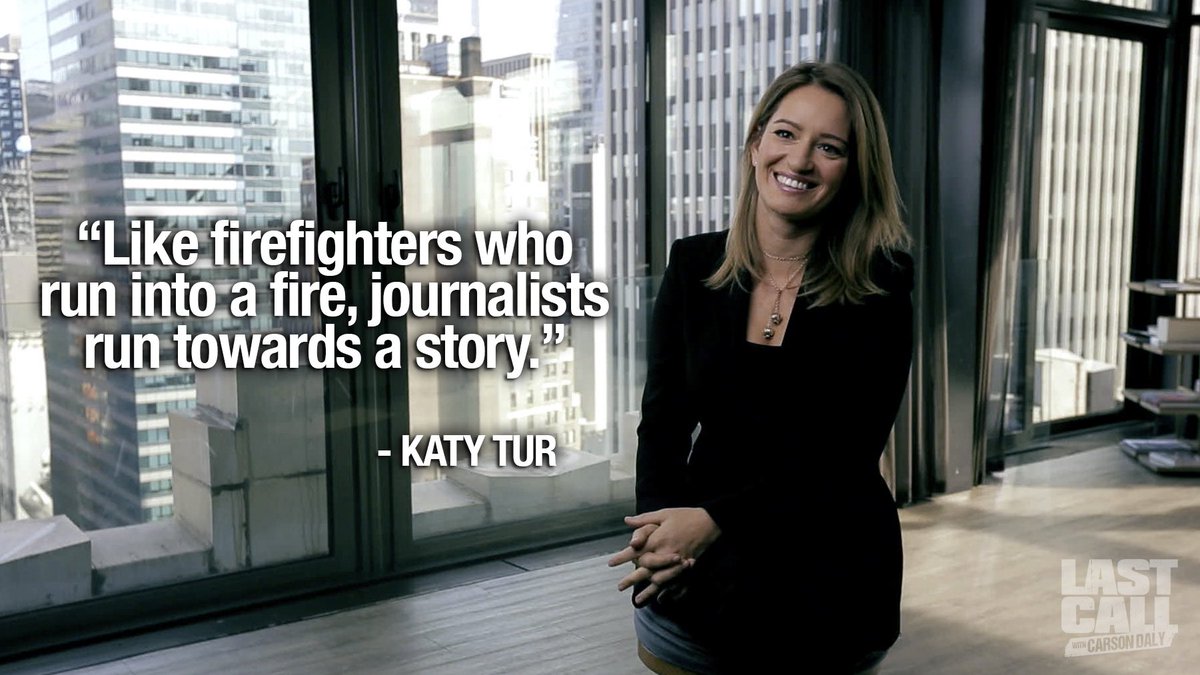 NBC Katy Tur compares job of journalists to firefighters