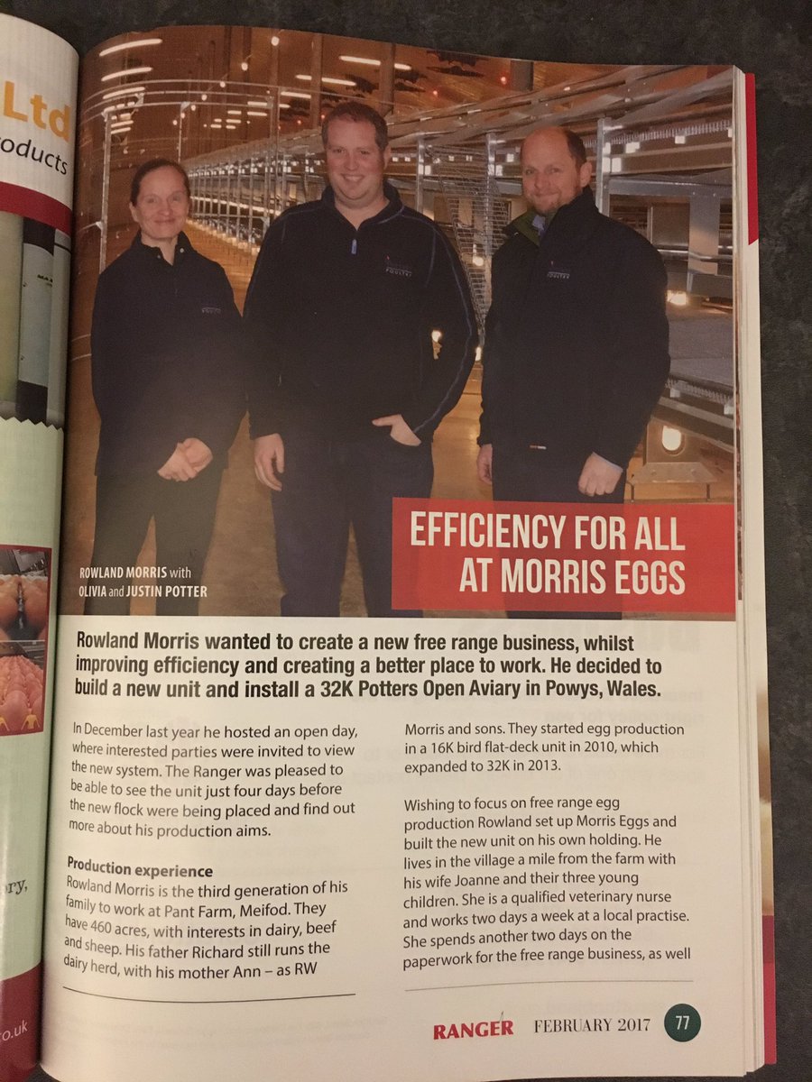 A nice 5 page spread for <a href="/potterspoultry/">Potters Poultry</a> in this months <a href="/rangermagazine/">Ranger Magazine</a> 👍 @simon_potters <a href="/Paulinejones70/">Pauline Jones 🏴󠁧󠁢󠁷󠁬󠁳󠁿</a> #fedbywynnstay