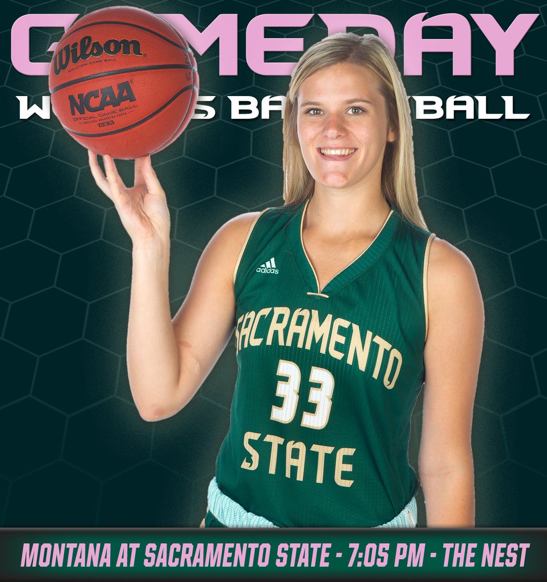 Pink Game tonight as the Hornets host Montana at 7:05 pm in The Nest! #StingersUp #BigSkyWBB