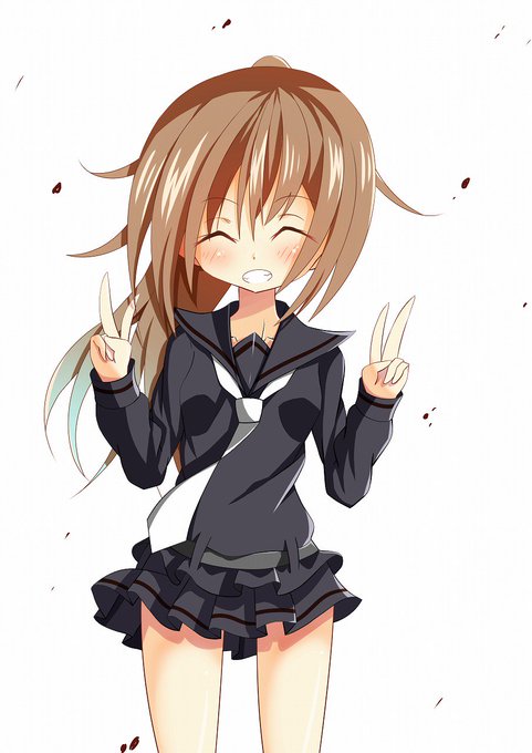 朝になっちゃった…
昨日描けなかったふみちゃん進水日絵!!! 