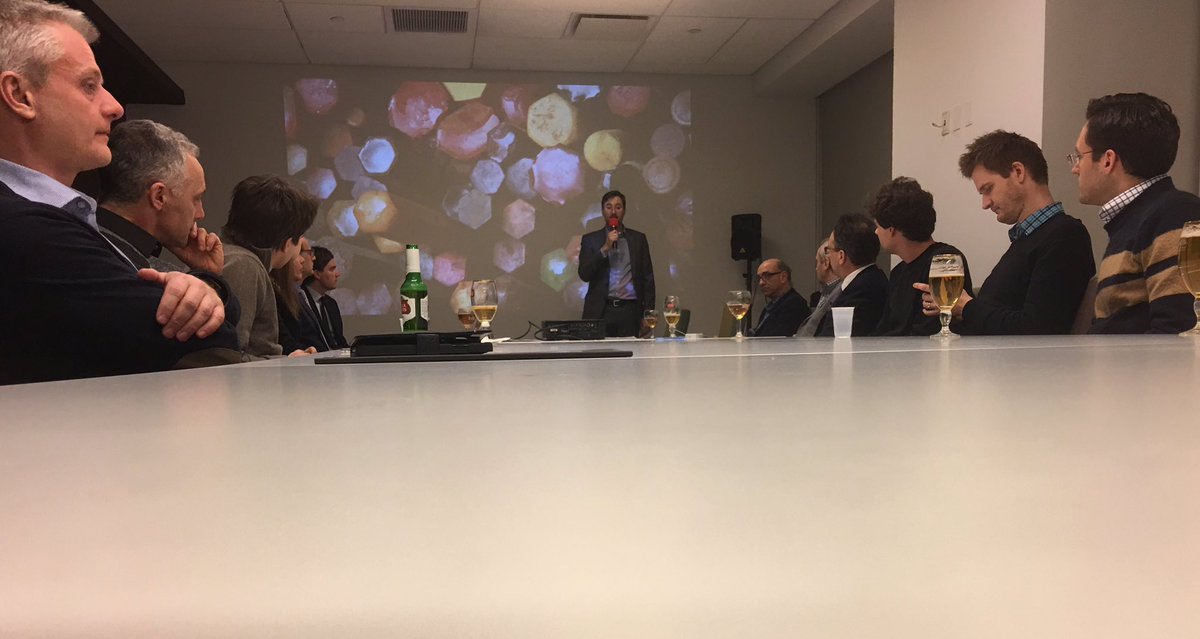 cate_flow's tweet photo. Now @BelChamUS with beers on the meeting table ofcourse #Vokamerica https://t.co/dWeluC6xV6
