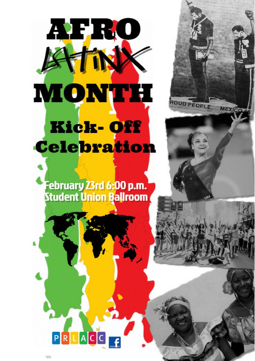 Learn about what it means to be Afro-Latinx in celebrating UConn's annual Afro-Latinx Month! Join us February 23rd at 6pm in the SU Ballroom