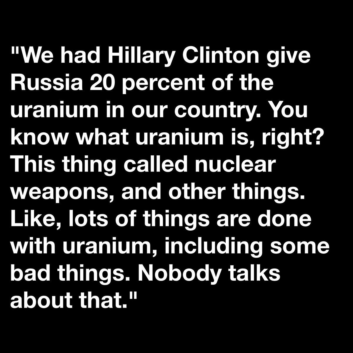 sozavac's tweet photo. Trump on Hillary Clinton | February 16, 2017
Yuuuuuuge thanks to @rollingstone for the transcripts. https://t.co/iSUm6kAk2N