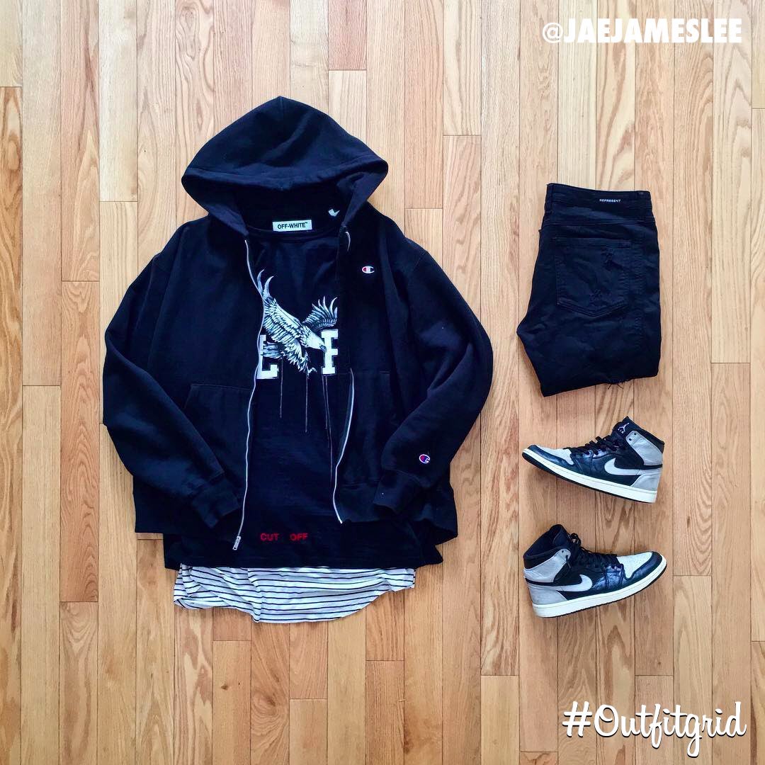 outfitgrid's tweet photo. Today's top #outfitgrid is by @jaejameslee.
▫️ #Champion 
▫️ #OffWhite
▫️ #Representclo
▫️ #Jordan1 #Shadow 
▫️ #EntityLife https://t.co/CIIOze9ITw