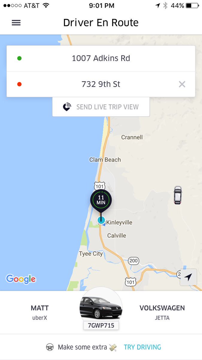 type0h's tweet photo. @Uber hey I need help... driver texts me and says he wants to get compensation to pick me up and asked to start trip before he pick me up https://t.co/rRUkPk2Jye