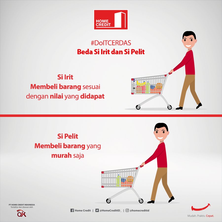 homecreditid's tweet photo. #TipsCerdas Coba dicek, kalau kamu termasuk "Si Irit" atau "Si Pelit" nih? Yuk, #DoITCERDAS mulai dari sekarang! https://t.co/zXMZg0ZfQc
