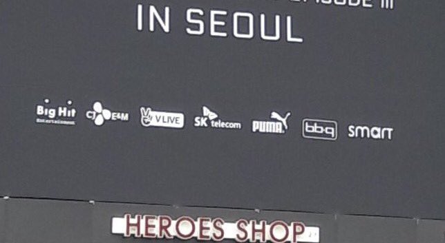 주최/주관 빅히트 씨제이고 나머지는 다 서포트... 저번 공연엔 뷔앱만 있었던걸로 기억하는데 따흐흑