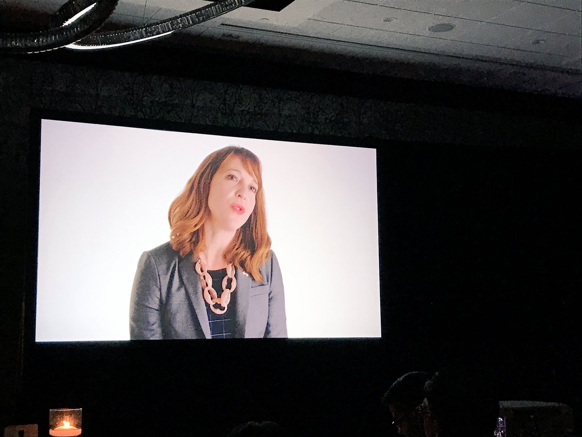 AmyMartin216's tweet photo. .@cklenotic reminds the audience to be your authentic self - because you've earned the right to be you! #2017DMSA https://t.co/pDScb2Ga97