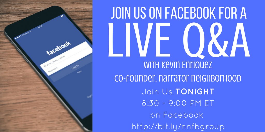 StoryNeighbor's tweet photo. Co-founder @enriquez_k_t will be live on FB in just 30 minutes to answer your questions! Join us https://t.co/24rYGCqv0E #amwriting #writing https://t.co/tUNmwlbiof
