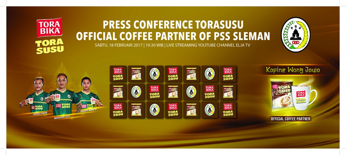PSSleman's tweet photo. Saksikan press conference official partner of PSS Sleman 2017 di @YouTube channel @elja_tv | Sabtu, 18 Feb 2017 | 19.30 WIB https://t.co/EpV3d3hw1u
