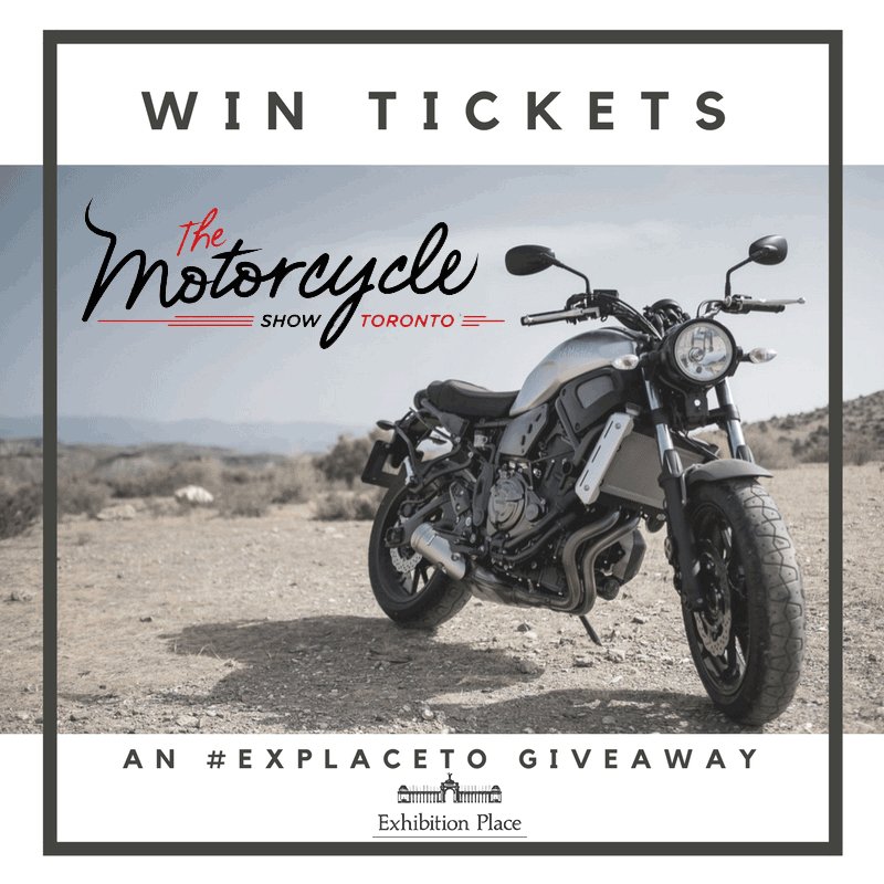 Last chance! We're giving away tickets to #bikeshowyyz happening Feb 17-19 at <a href="/EXPlaceTO/">Exhibition Place</a>! RT this, follow us &amp; <a href="/thebikeshows/">The Motorcycle Shows</a>.