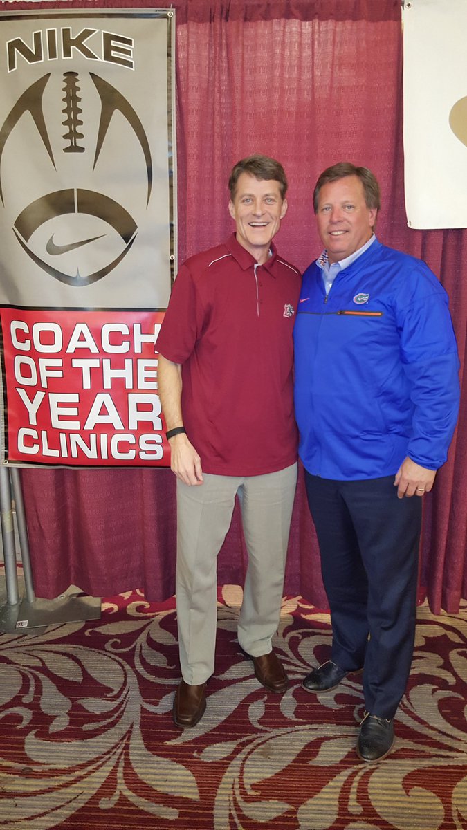 Lafayette Football (@lafcolfootball) on Twitter photo Lafayette football head coach <a href="/CoachJMGarrett/">John Garrett</a> and University of Florida Head Coach <a href="/CoachMcElwain/">Jim McElwain</a> at the Nike football Clinic Lafayette football head coach <a href="/CoachJMGarrett/">John Garrett</a> and University of Florida Head Coach <a href="/CoachMcElwain/">Jim McElwain</a> at the Nike football Clinic