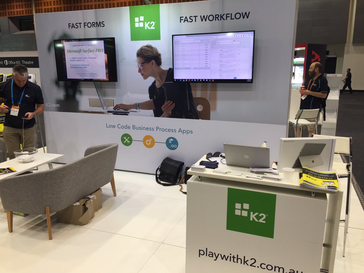 cdmonk's tweet photo. #k2 booth at #msauignite https://t.co/69zp1H4Z69