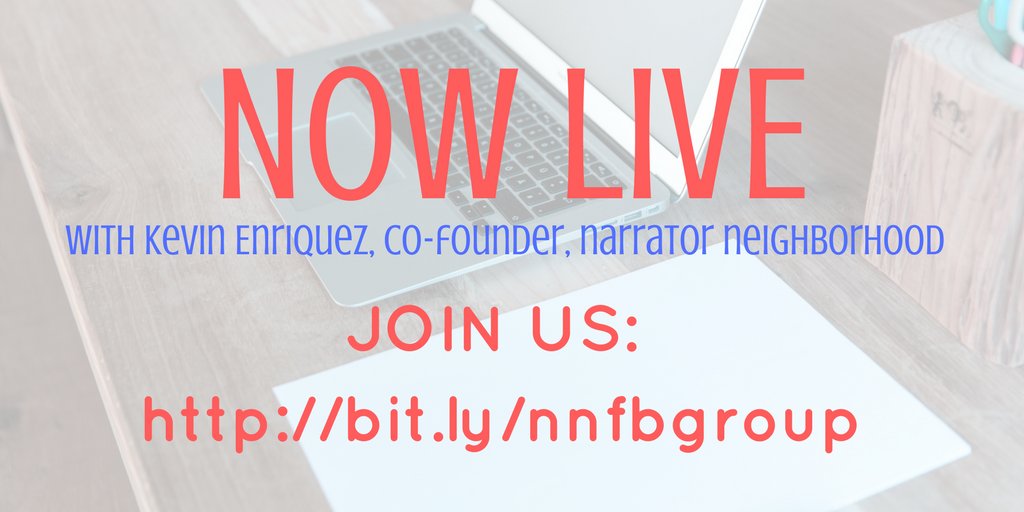 StoryNeighbor's tweet photo. We're live NOW on Facebook with @enriquez_k_t answering your #writing questions! Join us: https://t.co/24rYGCqv0E #amwriting #writinggroup https://t.co/aXsFYiloKz