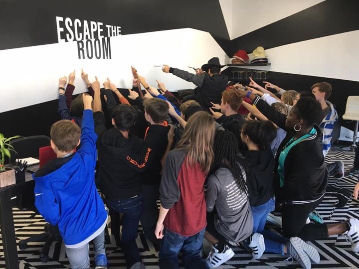 mansfieldadvaca's tweet image. GT students from T.A. Howard MS enjoyed the challenge of &quot;escaping&quot; at Escape Room.  #problemsolvingfun #beattheclock