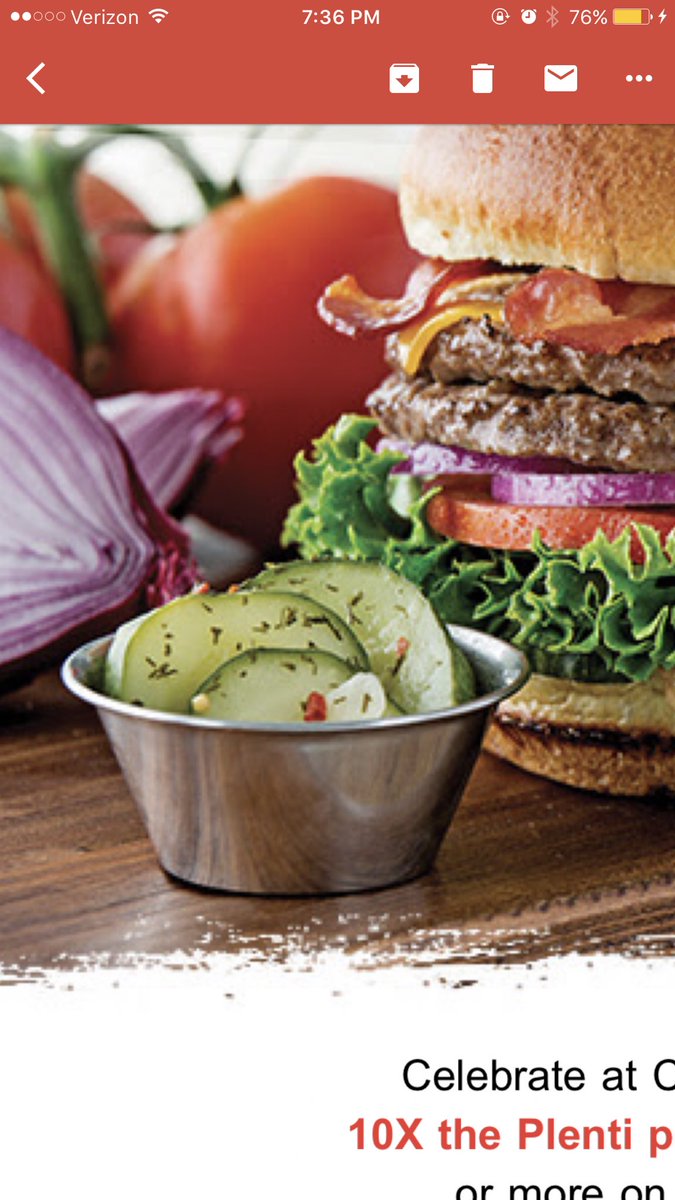 sadierenadie's tweet photo. Got an email for an @Chilis promotion and all I care about are their pickles. I WANT A JAR OF THEM. OR ALL OF THEM. #whicheverworks https://t.co/HAQDDu6teM