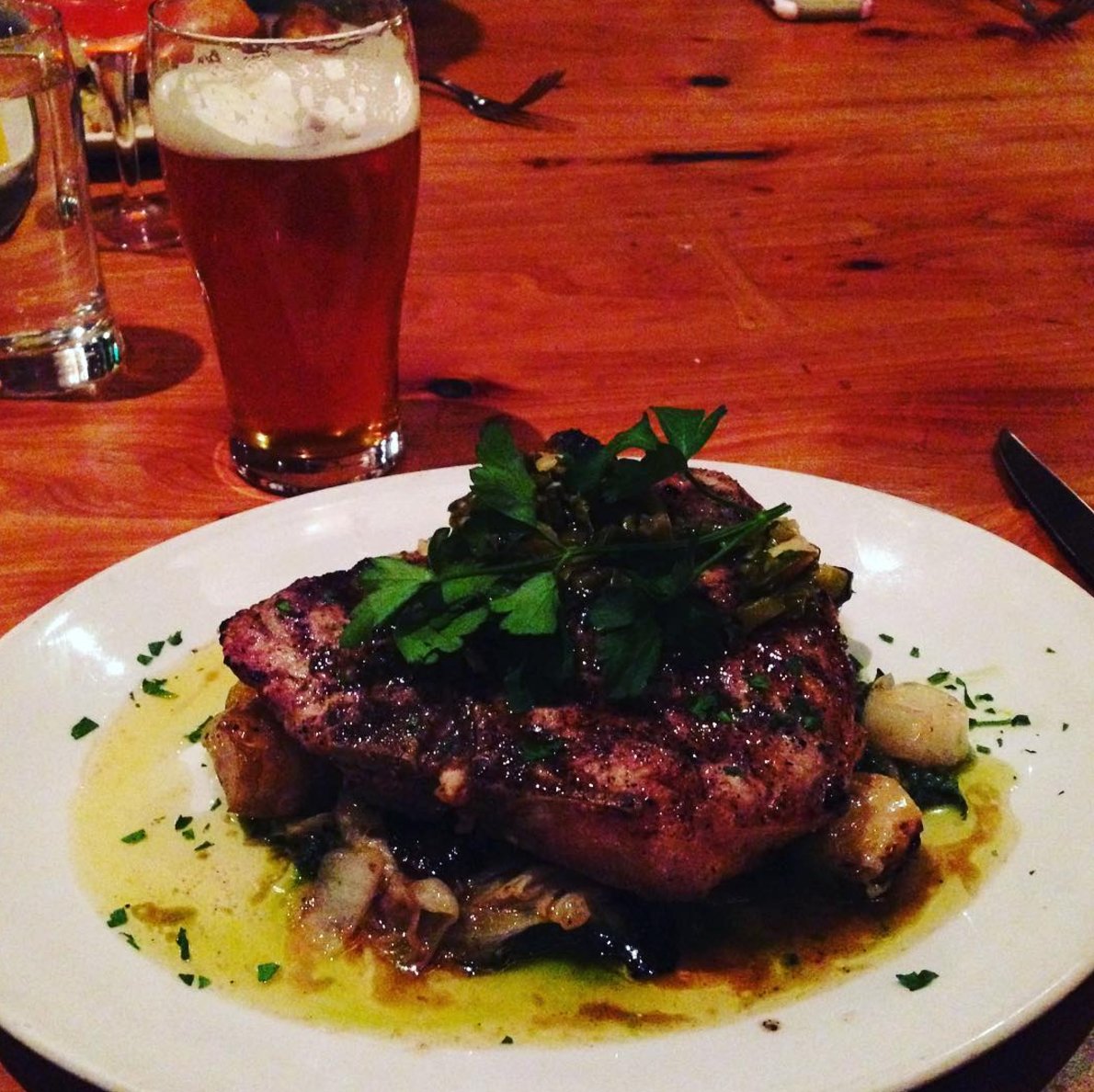 BoxingRoomSF's tweet image. "Pork Porterhouse. It's what's for dinner" - @jfruits on Instagram #CozyUp #BoxingRoomSF