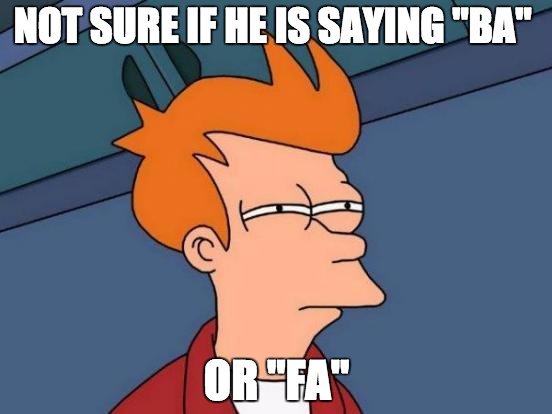 Psych_Memes's tweet photo. The McGurk Effect #macintropsych #Memes2Review https://t.co/7TCl2xJkkO