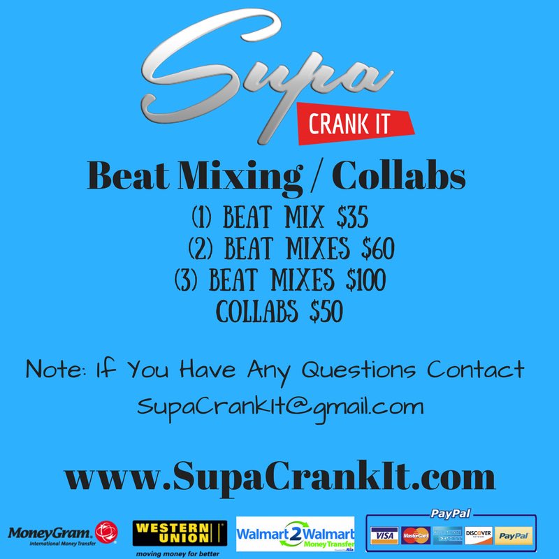 SupaCrankIt's tweet photo. If You're A Producer That Needs Your Beats Mixed Or Want To Collab Email SupaCrankIt@gmail.com 📭💰 https://t.co/foyM2eukjS