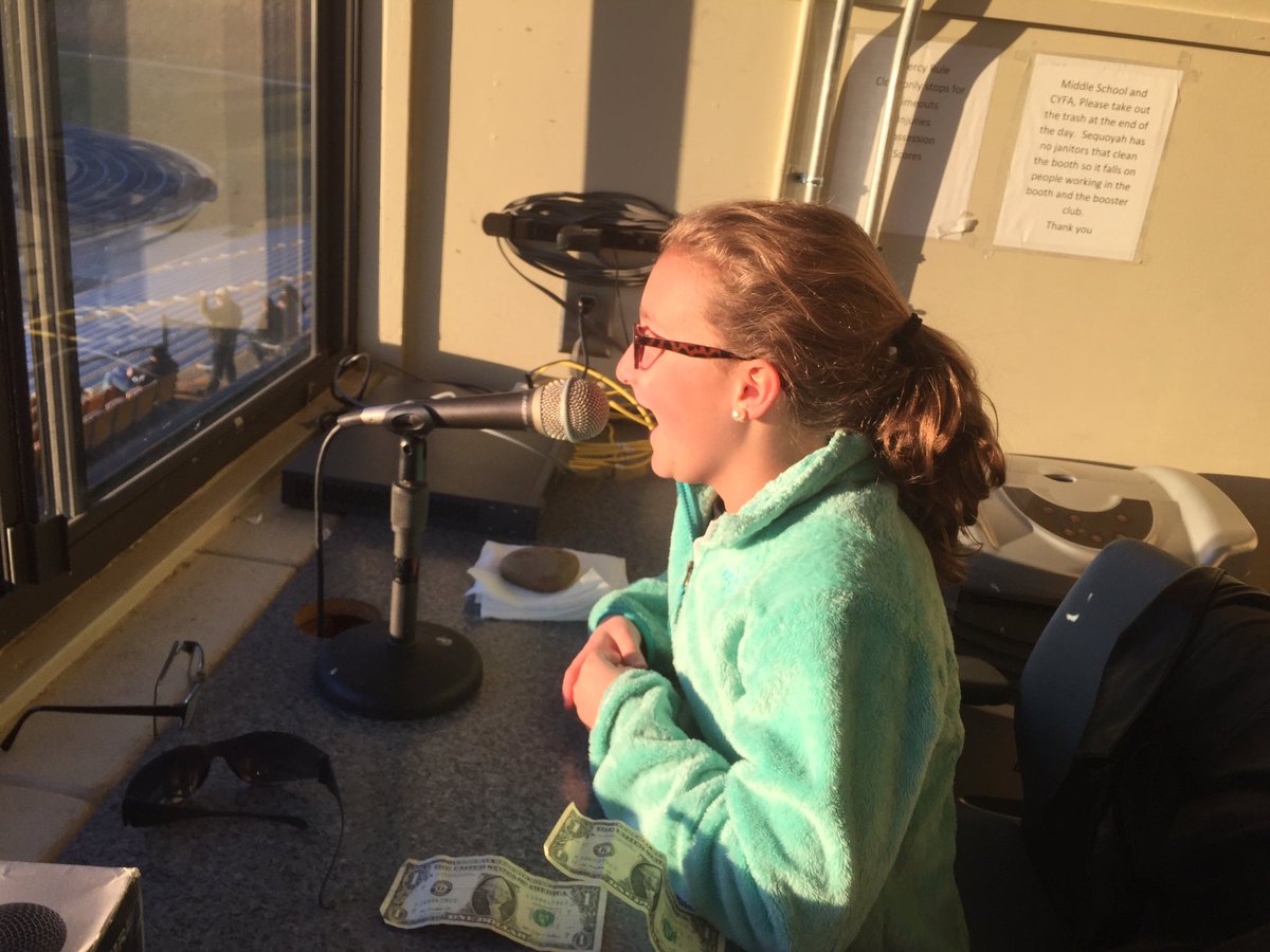 jenmanning44's tweet photo. Lily decided to commentate the soccer game tonight. @SHS_jvsoccer https://t.co/xZqtJIbX3T