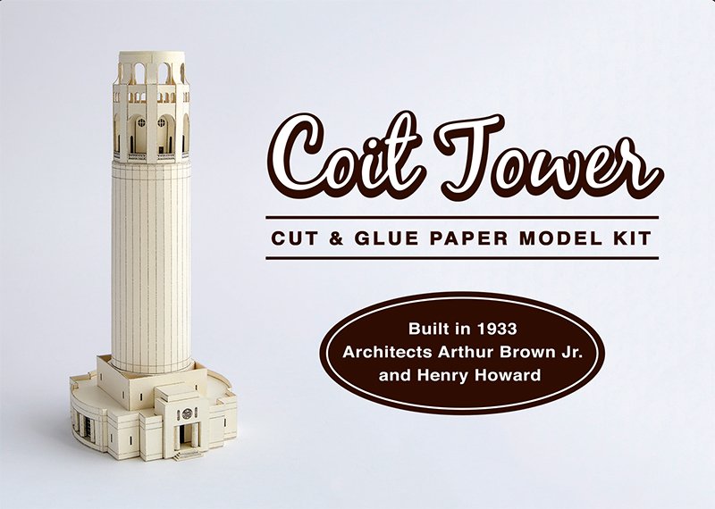 CyclerSF's tweet photo. Coit Tower #paper #model by @paperlandmarks https://t.co/1QociPe6Hm #sanfrancisco #california #architecture #craft https://t.co/xFmVj9keyT