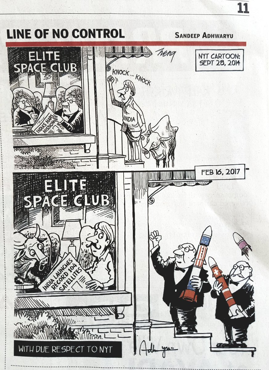 TRBRajaa's tweet image. Hahah Good one @timesofindia 😉😊😎
#ISRORocks @isro #PSLVC37 #WorldRecord 
@nytimes