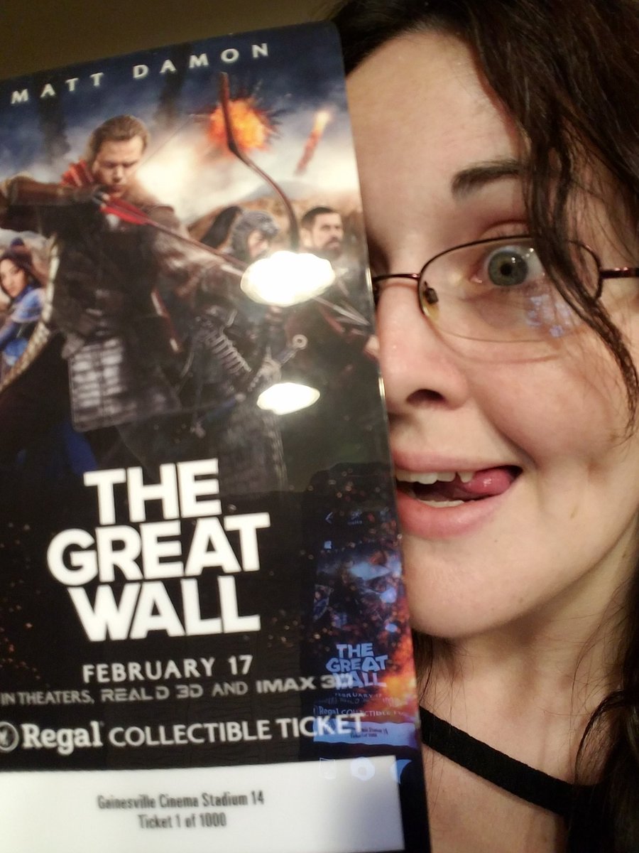 <a href="/RegalMovies/">Regal</a> Got this spiffy collectible ticket for #thegreatwall!
