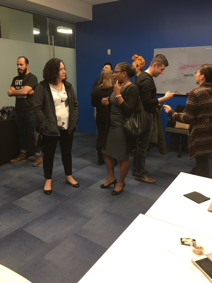 geniusatlanta's tweet photo. You know you had a great #febgenius #houseofgeniusatl session when everyone hangs out afterwards for a while! Woohoo! https://t.co/YZ9NVR9en8