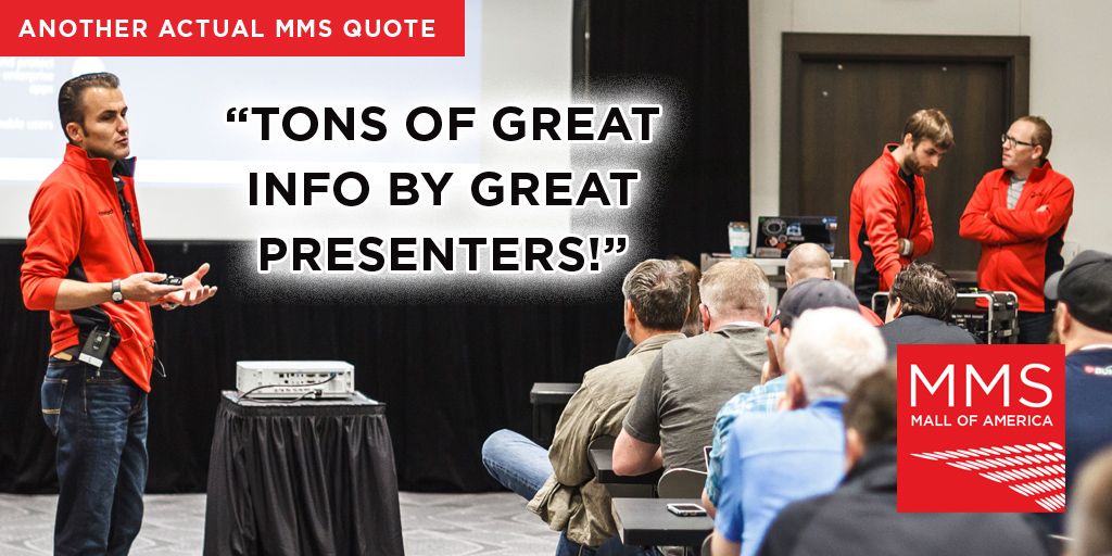 mmsmoa's tweet photo. "Tons of great info by great presenters!" #sysmgmt #MMSQuotes #MMSMOA https://t.co/8j0ucXbr89 https://t.co/PZBbnP14LE