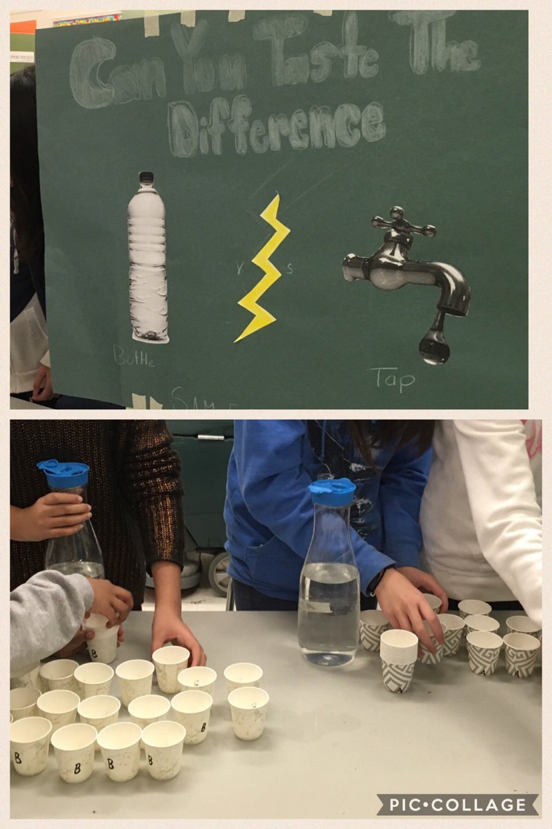 msmasclass's tweet photo. SAM Ecoclub's Reusable Water Bottle Campaign. Water taste test at lunch - Can you taste the difference? #projectrefill https://t.co/LTYVQe8m9n