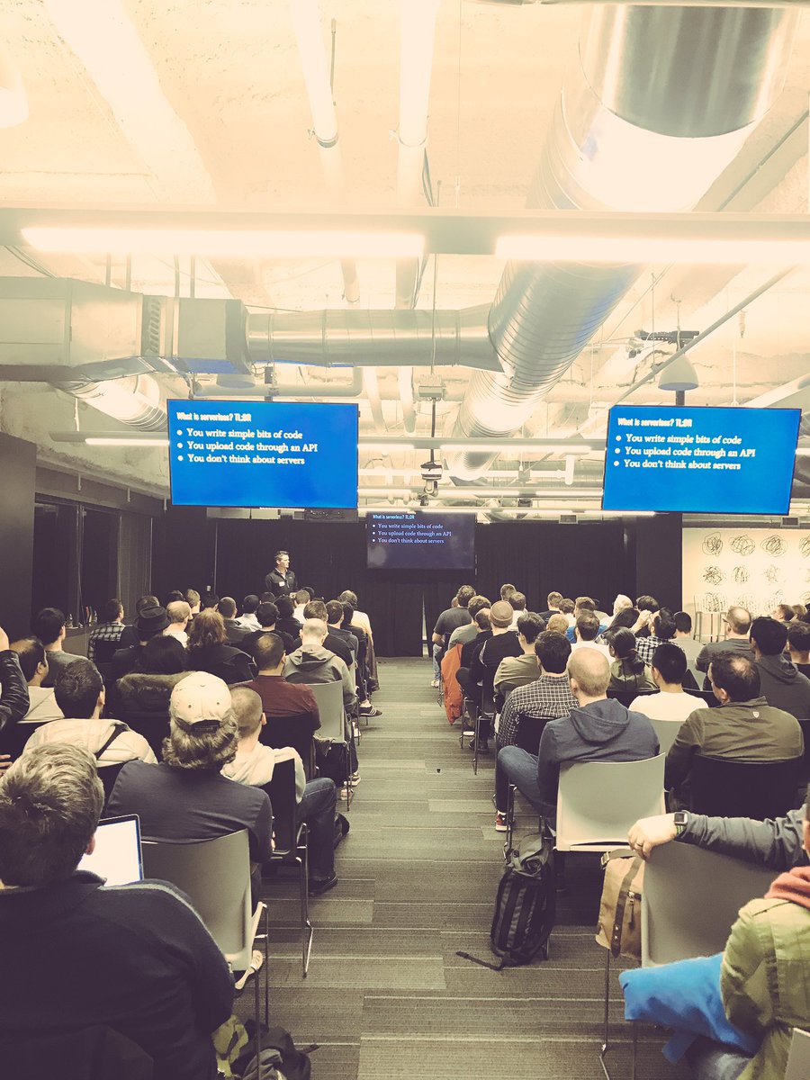Cass_Ferrara's tweet image. First up for #GoSF @treeder chatting about open source #IronFunctions and the serverless movement! @google developer launchpad