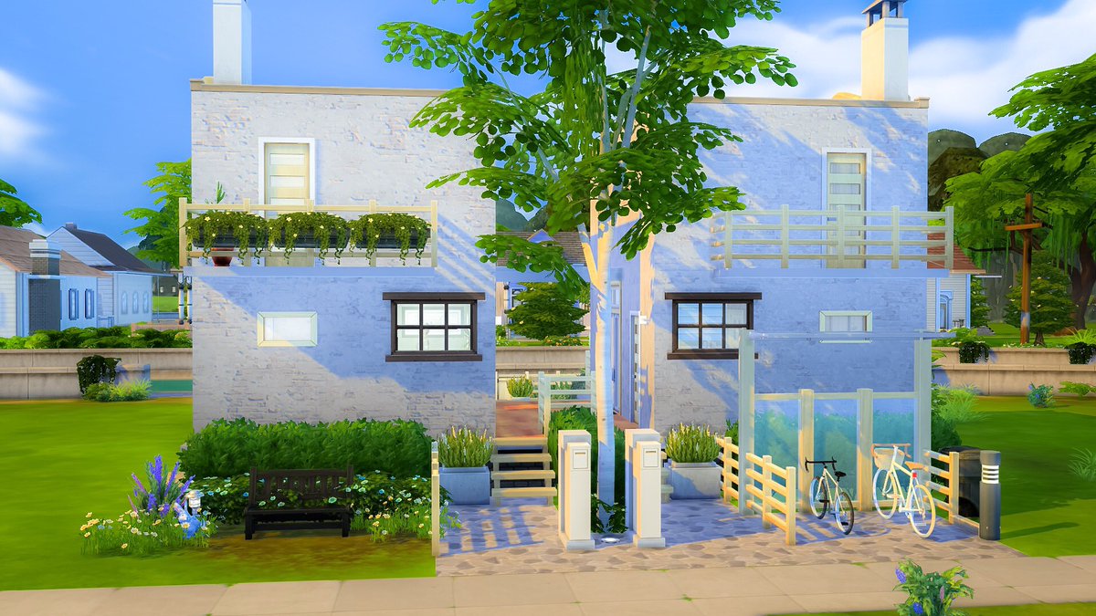 ここた A Twitteren やっと参加できた ギャラリーにて 5 7 Twin House 共有しました なんちゃってアパート風 同じ間取りの小さいロフト付きの部屋ふたつです 駐輪スペースっぽいのもありますがno Ccなので お好きに自転車など置いてやってください ﾉ