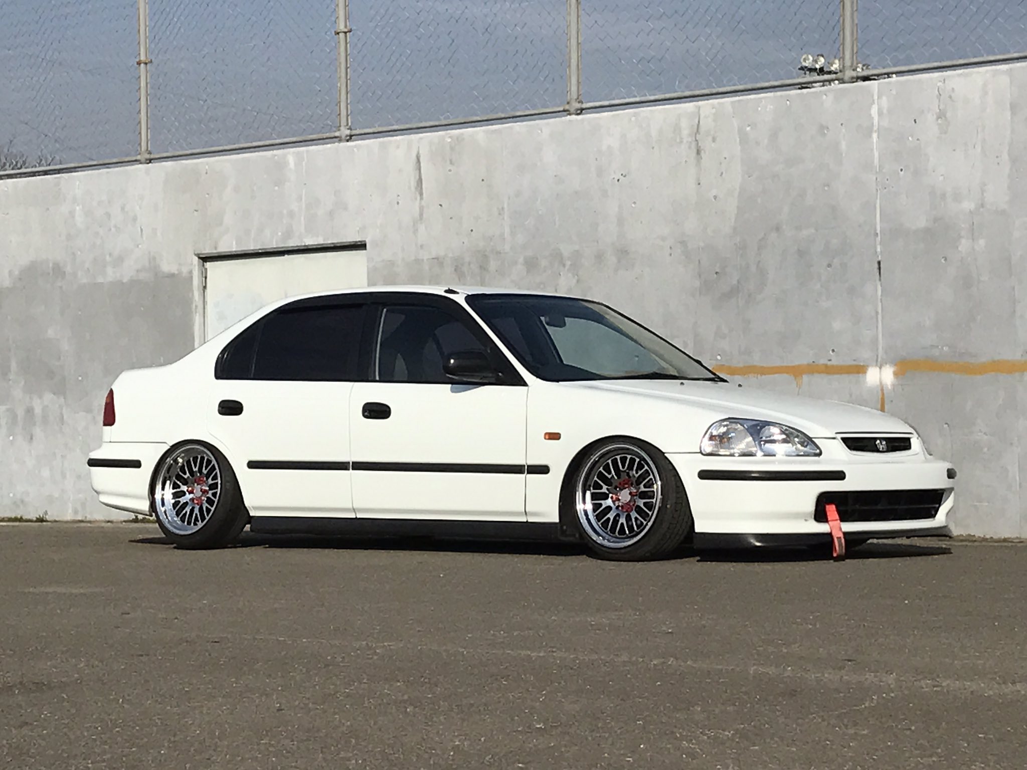 EK シビックフェリオ ワンオフマフラー リアピース 砲弾